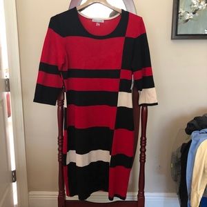 NWOT Danny & Nicole Geometric Sweater Dress